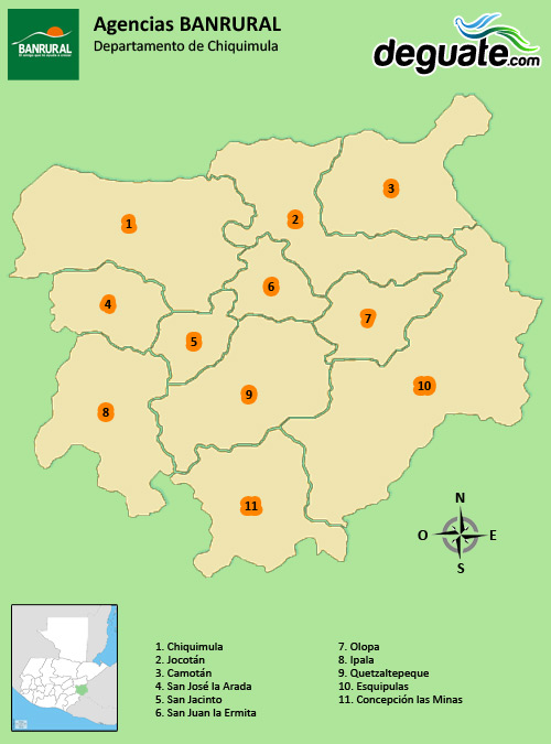 Agencias Banrural Chiquimula